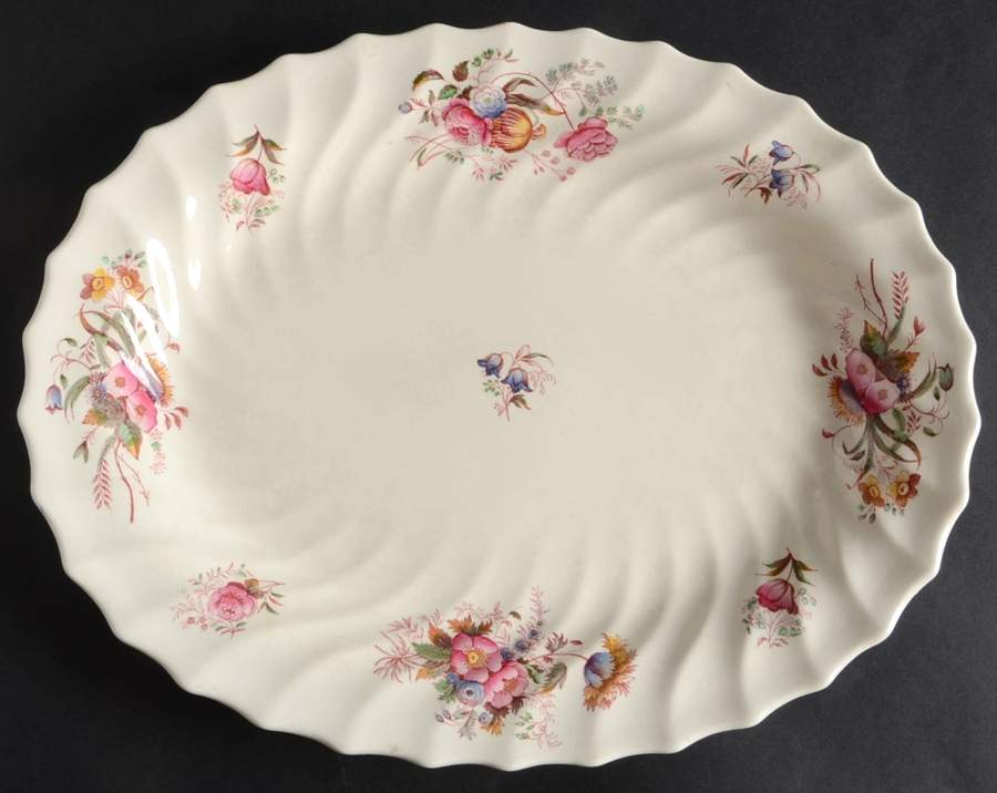 Antoinette 13" Oval Serving Platter by Spode-1