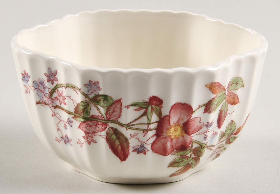 Apple Blossom Sugar Bowl No Lid by Spode-1