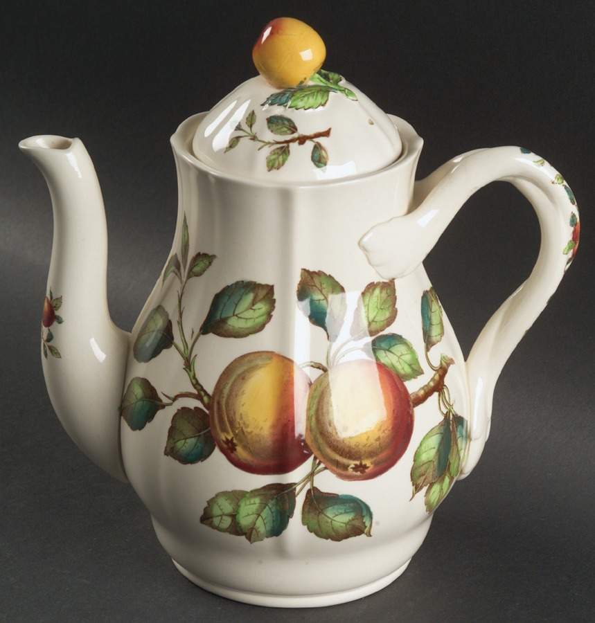 Apple Coffee Pot & Lid by Spode-1