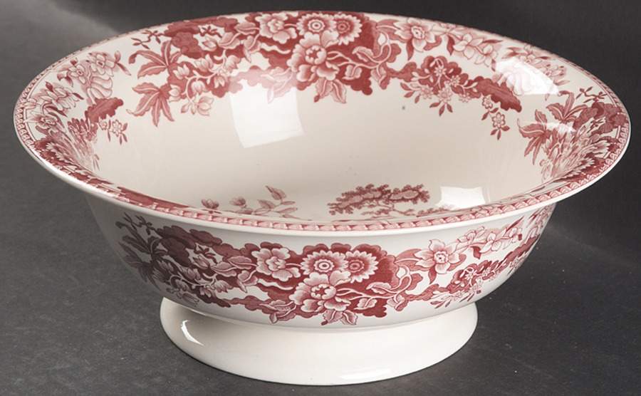 Archive Collection Cranberry 40 Oz Pitcher and Bowl, Bowl Only by Spode-1