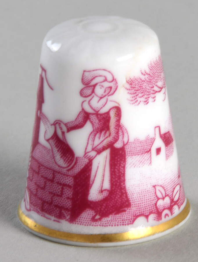 Archive Collection Cranberry Thimble by Spode-1
