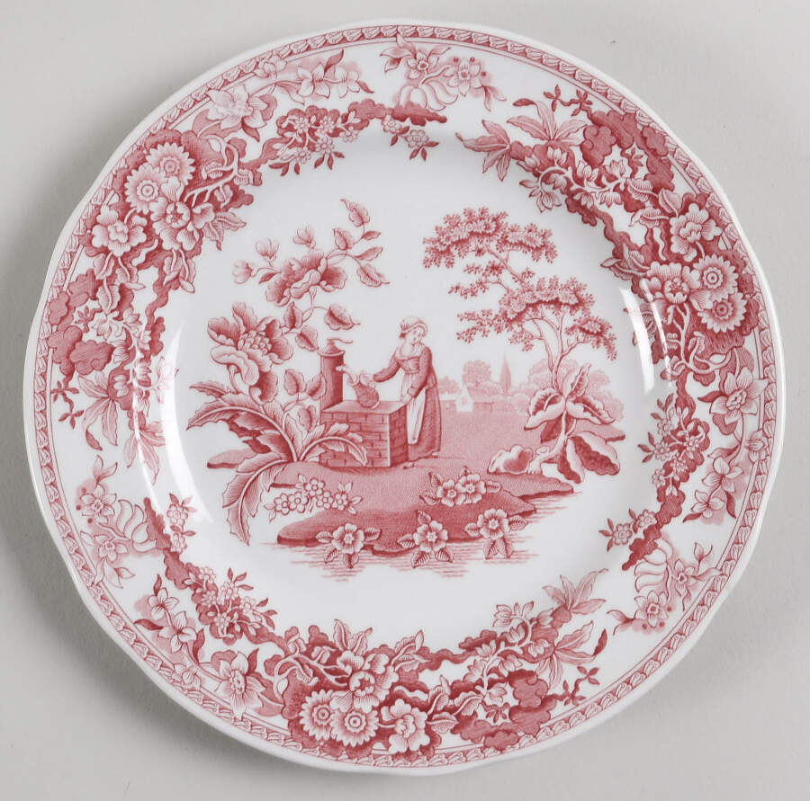 Archive Collection Cranberry Salad Plate by Spode-1
