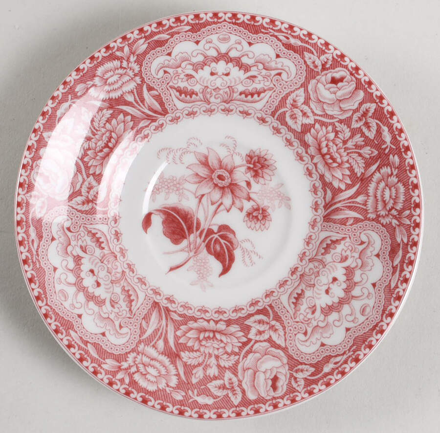 Archive Collection Cranberry Saucer for Flat Cup by Spode-1
