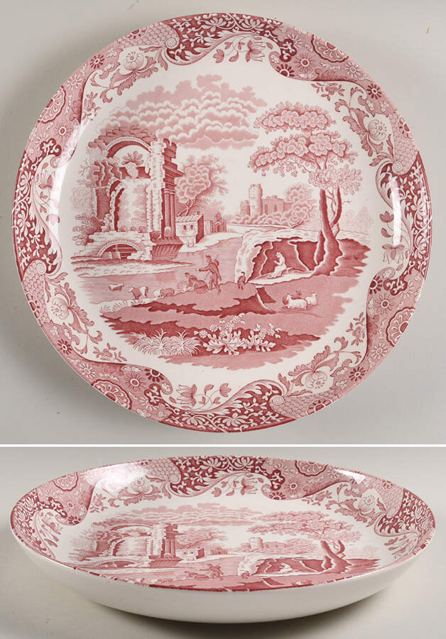 Archive Collection Cranberry 11" Pasta Serving Bowl by Spode-1