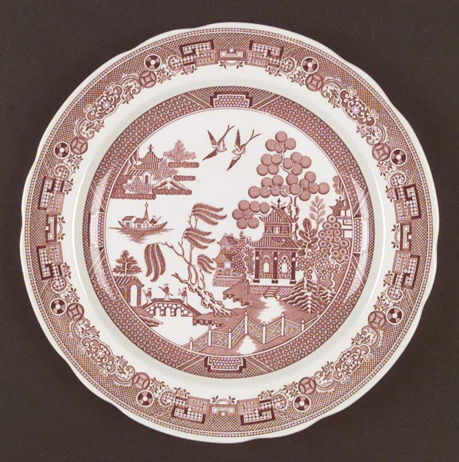 Archive Collection Cranberry Dinner Plate by Spode-1