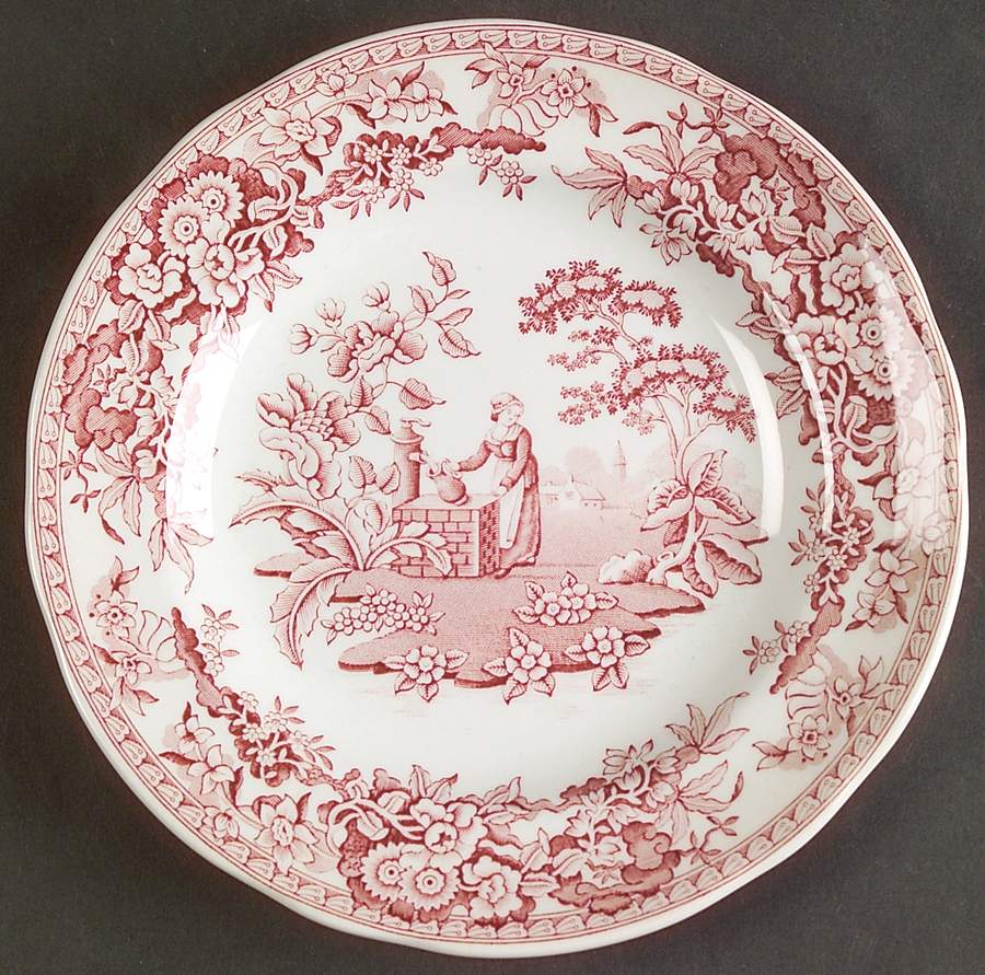 Archive Collection Cranberry Bread & Butter Plate by Spode-1