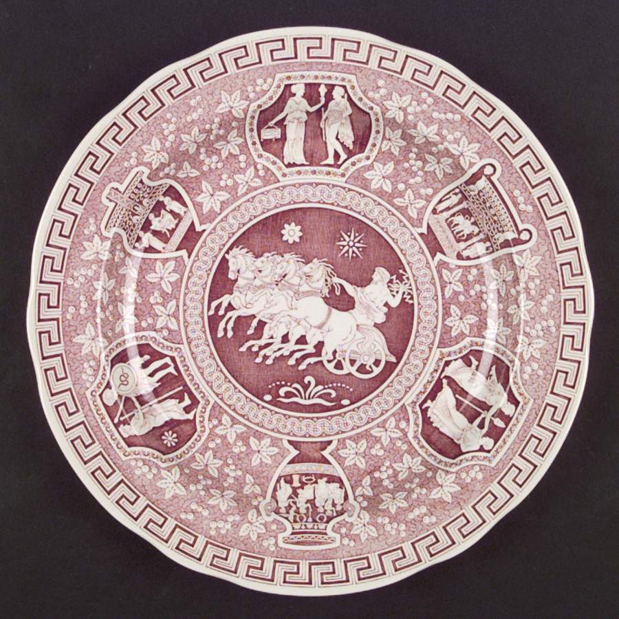 Archive Collection Cranberry Dinner Plate by Spode-1