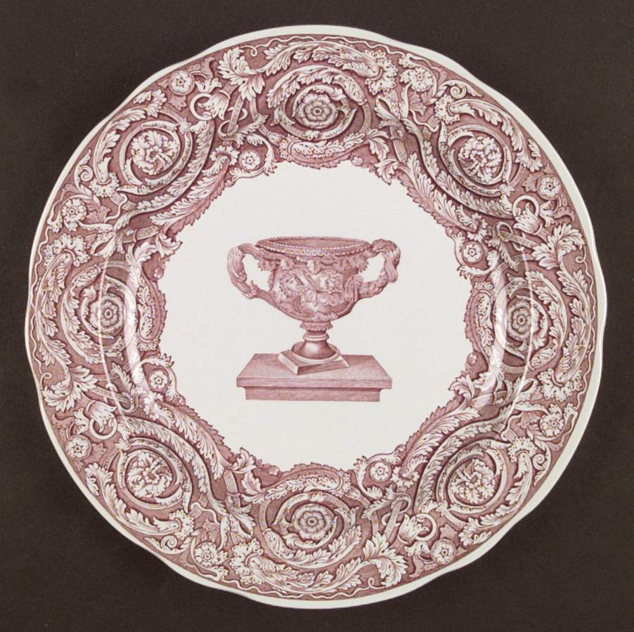Archive Collection Cranberry Dinner Plate by Spode-1