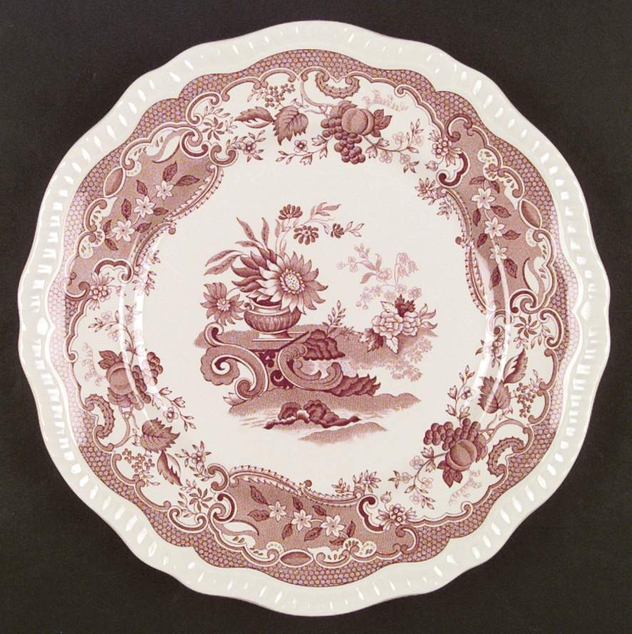 Archive Collection Cranberry Dinner Plate by Spode-1