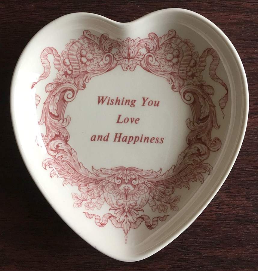 Archive Collection Cranberry Heart Shaped Dish by Spode-1