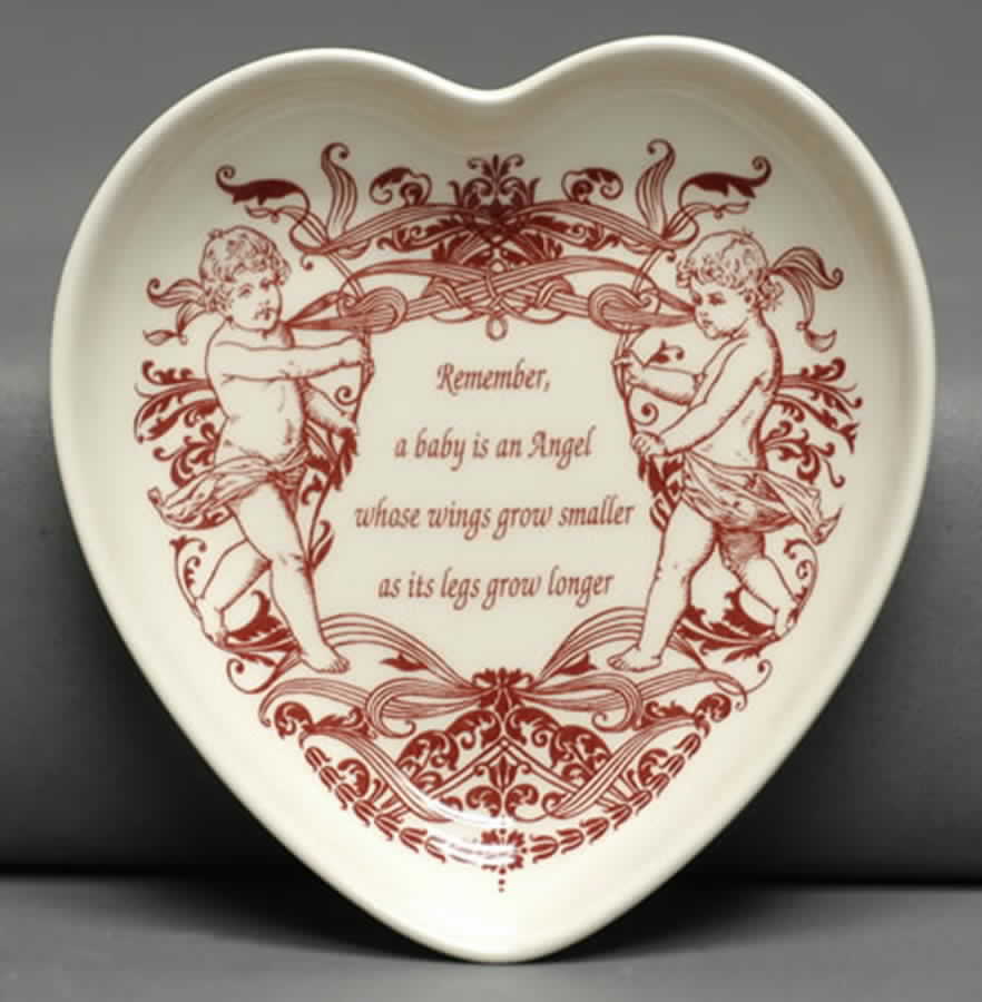 Archive Collection Cranberry Heart Shaped Dish by Spode-1