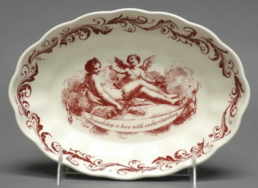 Archive Collection Cranberry 6" Oval Tray by Spode-1