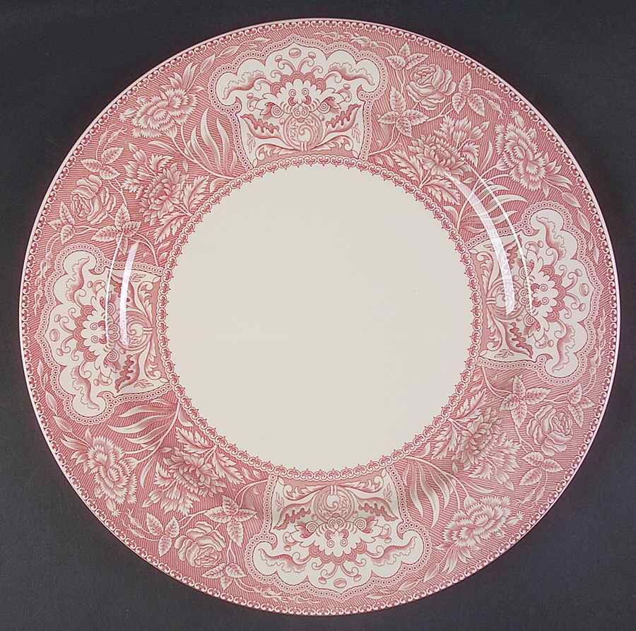 Archive Collection Cranberry Service Plate (Charger) by Spode-1
