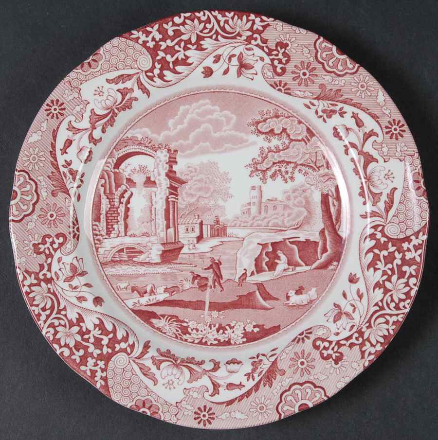 Archive Collection Cranberry Salad Plate by Spode-1