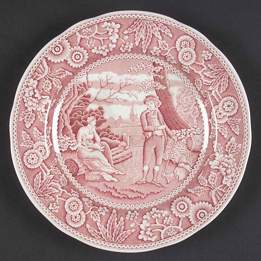 Archive Collection Cranberry Salad Plate by Spode-1
