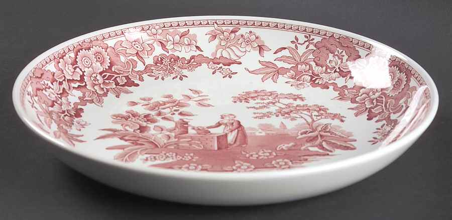 Archive Collection Cranberry 10" Individual Pasta Bowl by Spode-1