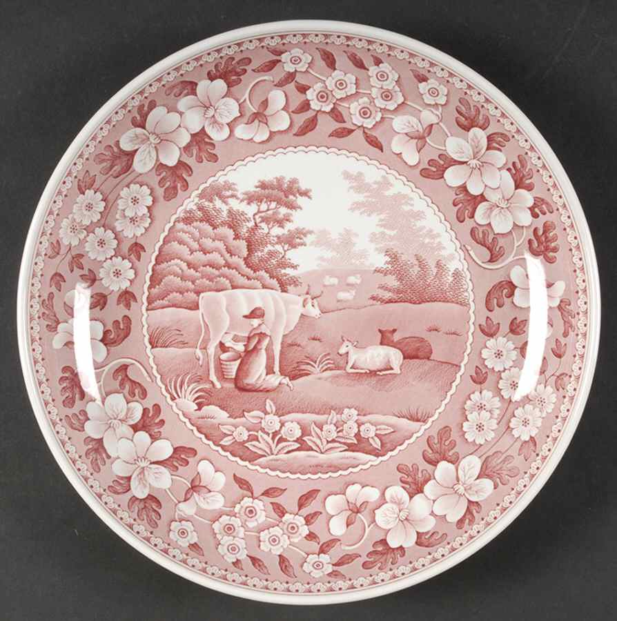 Archive Collection Cranberry 10" Individual Pasta Bowl by Spode-1