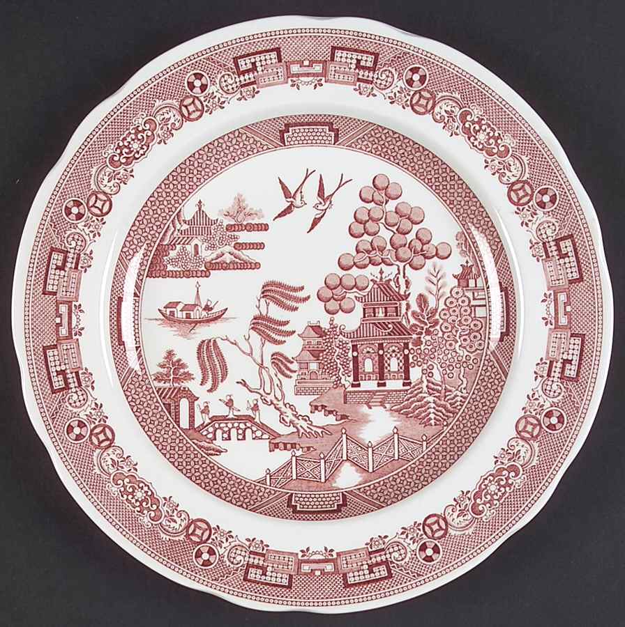 Archive Collection Cranberry Luncheon Plate by Spode-1