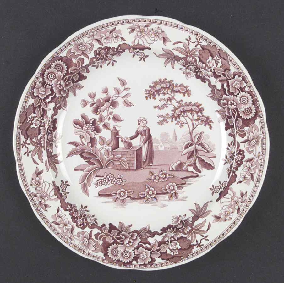 Archive Collection Cranberry Dinner Plate by Spode-1