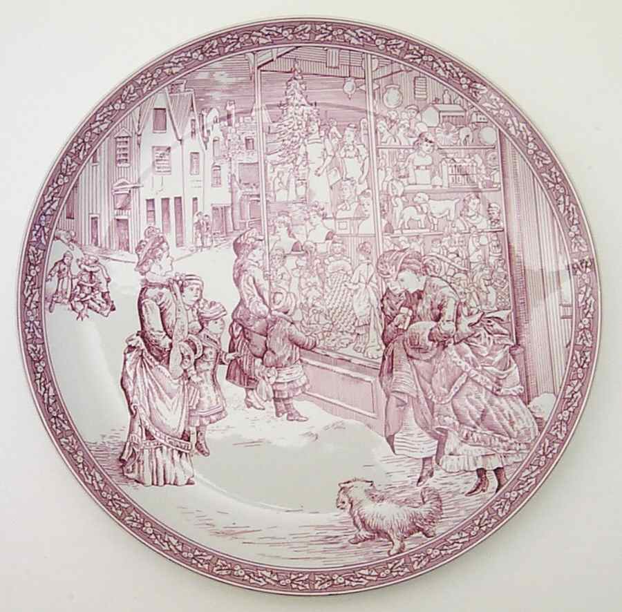 Archive Collection Cranberry Dessert Luncheon Plate by Spode-1