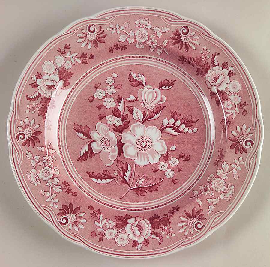 Archive Collection Cranberry Luncheon Plate by Spode-1