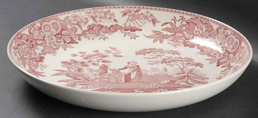 Archive Collection Cranberry 11" Pasta Serving Bowl by Spode-1