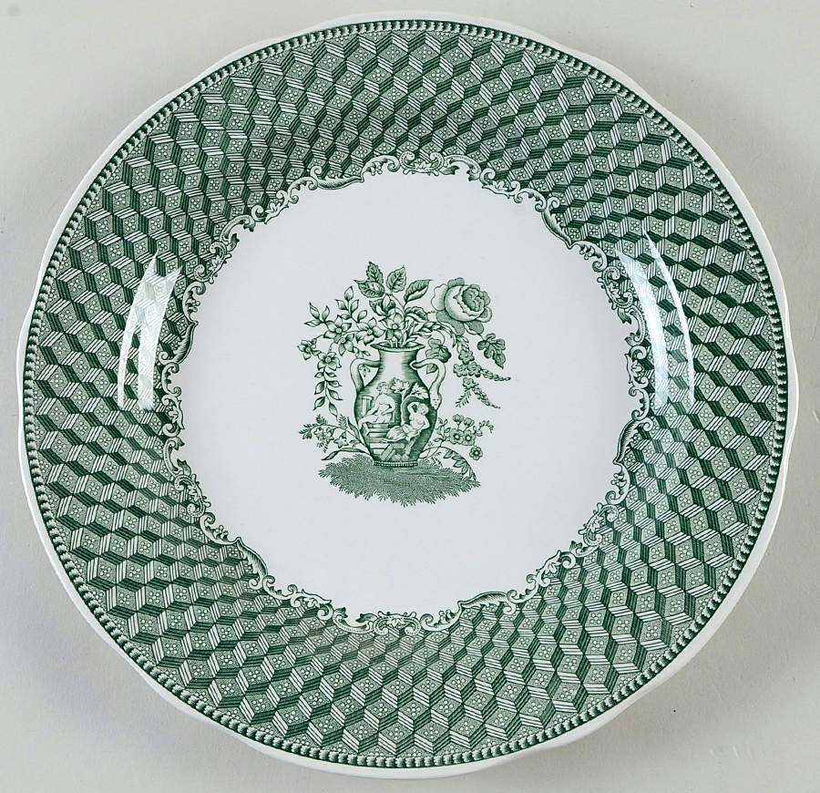 Archive Collection Green Dinner Plate by Spode-1