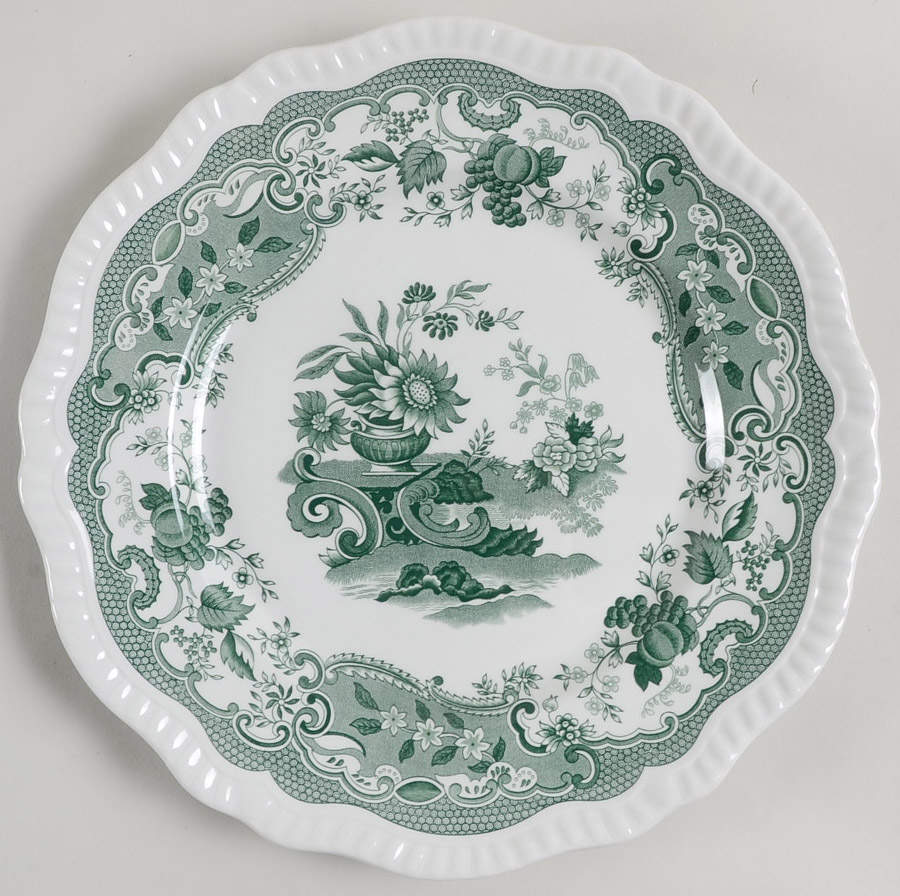 Archive Collection Green Large Dinner Plate by Spode-1
