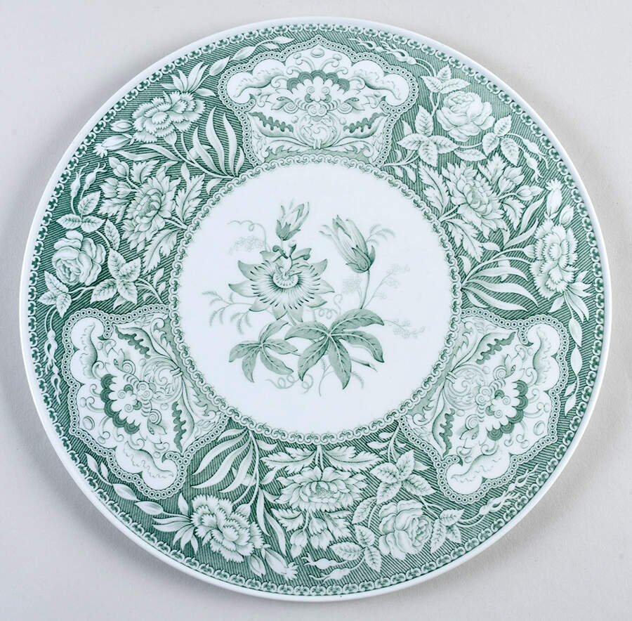 Archive Collection Green Cake Plate by Spode-1