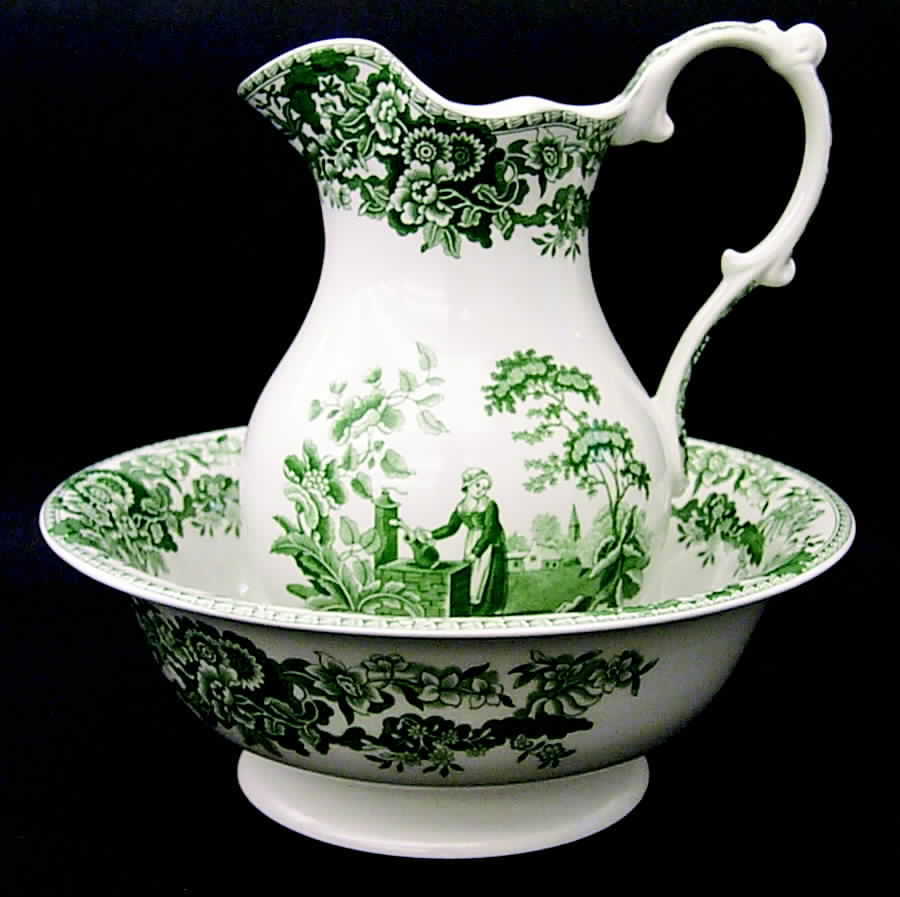 Archive Collection Green 40 Oz Pitcher and Bowl Set by Spode-1