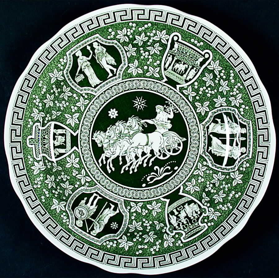 Archive Collection Green Dinner Plate by Spode-1