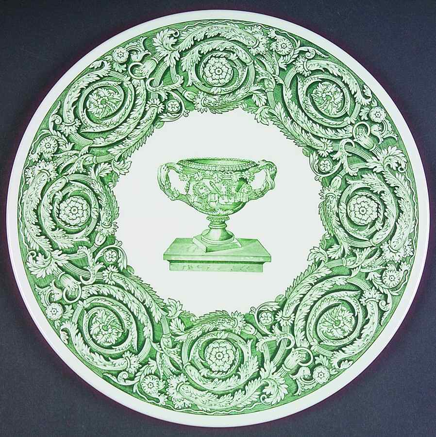 Archive Collection Green Cake Plate by Spode-1