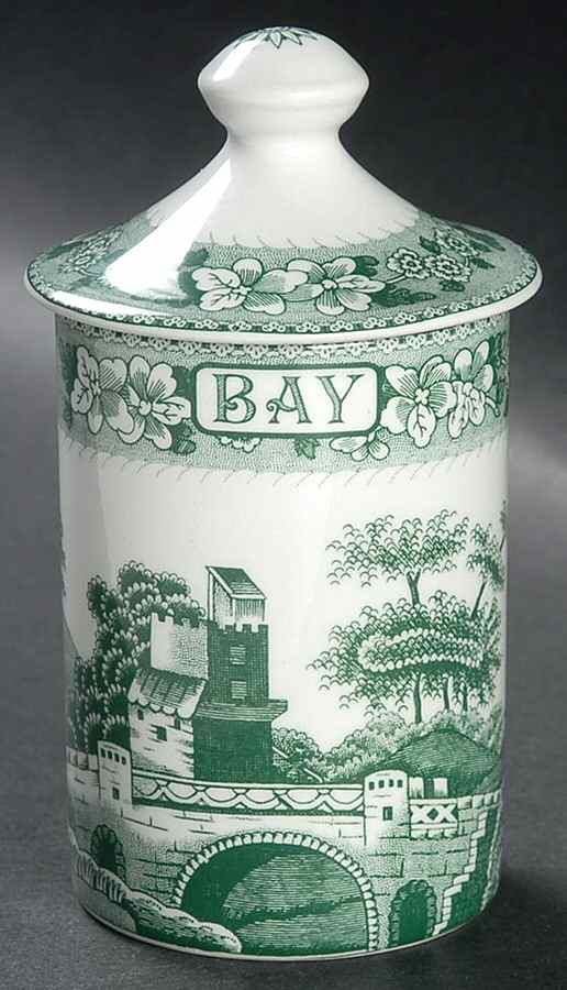 Archive Collection Green Spice Jar Set Individual Jar & Lid by Spode-1