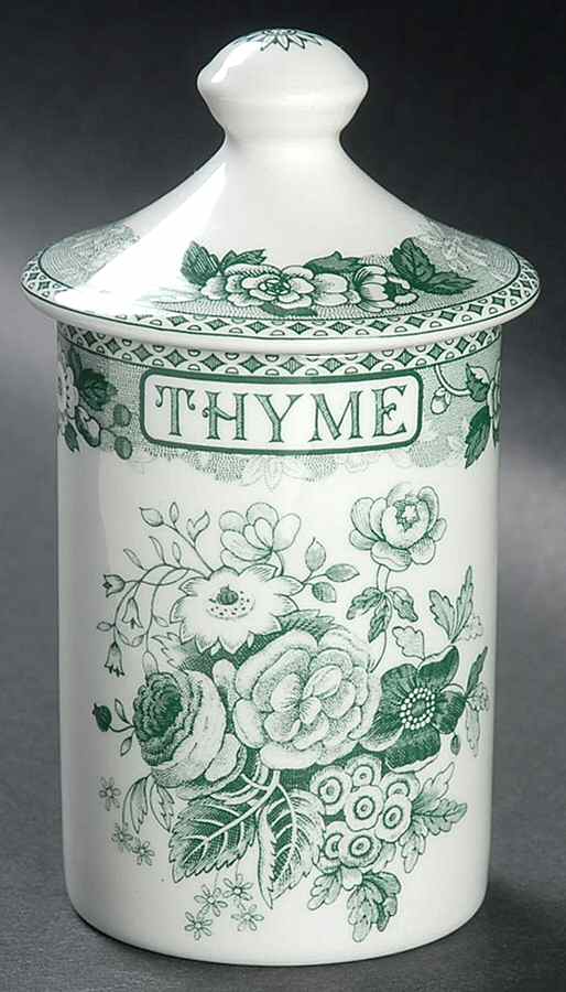Archive Collection Green Spice Jar Set Individual Jar & Lid by Spode-1