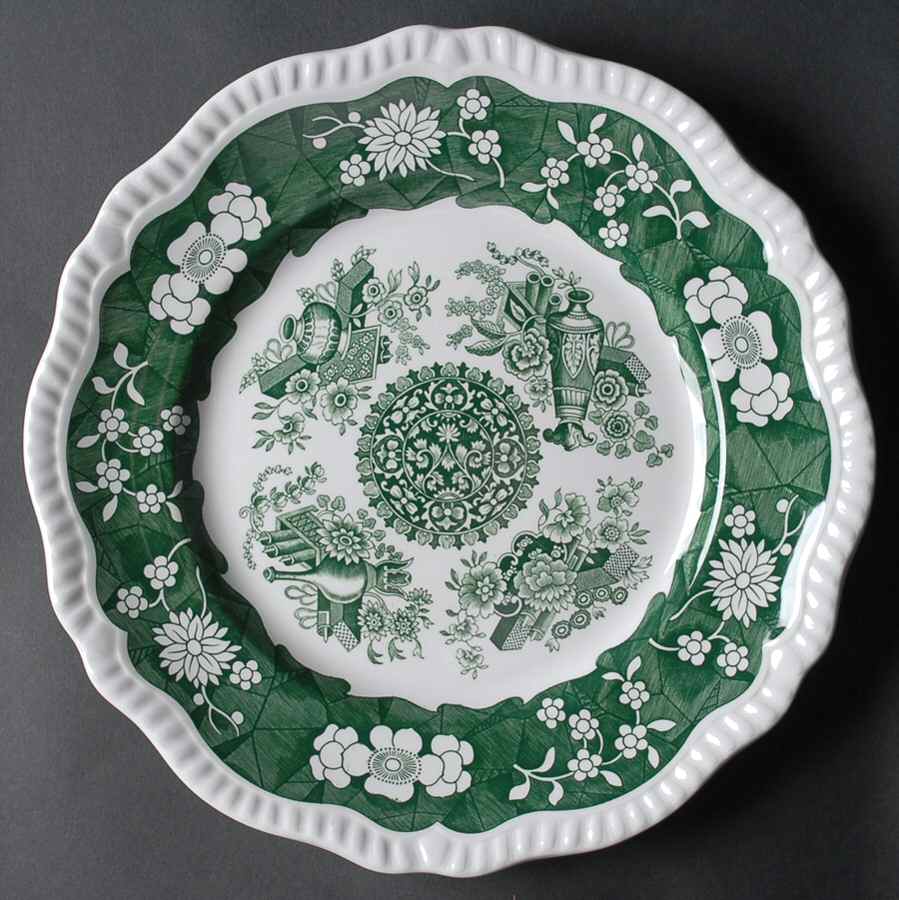 Archive Collection Green Large Dinner Plate by Spode-1