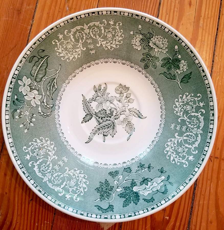 Archive Collection Green Saucer for Jumbo Cup by Spode-1