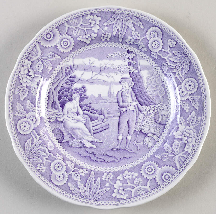 Archive Collection Lilac Salad Plate by Spode-1