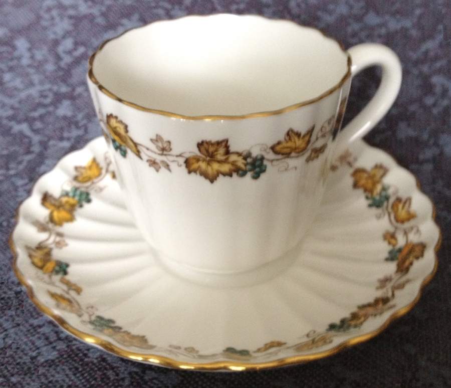Ardsley Footed Demitasse Cup & Saucer Set by Spode-1