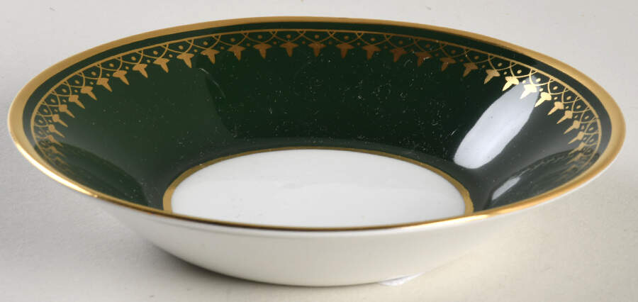 Ashdown Leather Green Fruit/Dessert (Sauce) Bowl by Spode-1