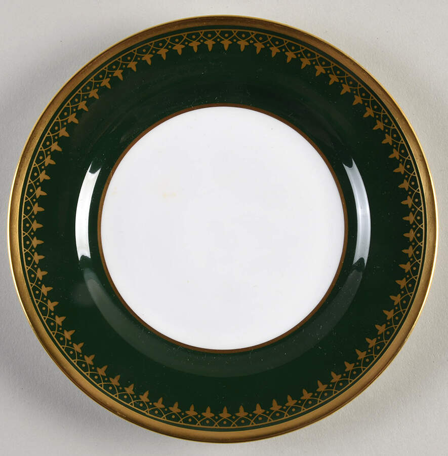 Ashdown Leather Green Bread & Butter Plate by Spode-1