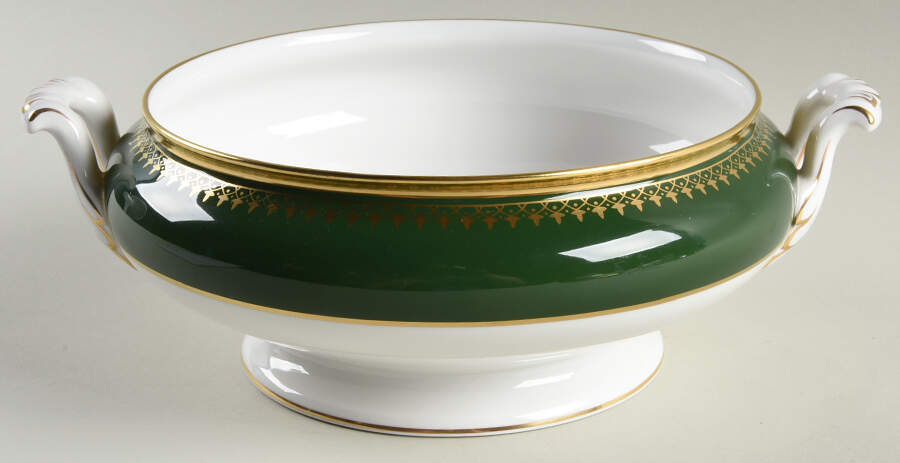 Ashdown Leather Green Round Vegetable No Lid by Spode-1