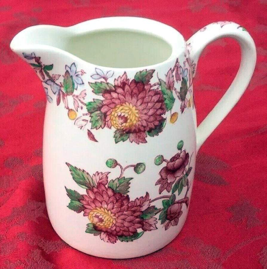Aster Red (Gadroon) Hot Water Jug No Lid by Spode-1