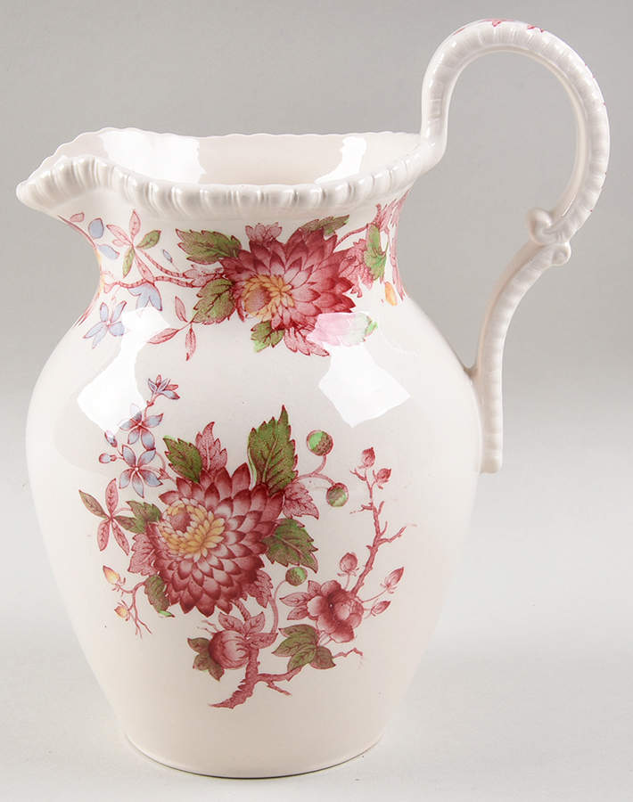 Aster Red (Gadroon) 32 Oz Pitcher by Spode-1