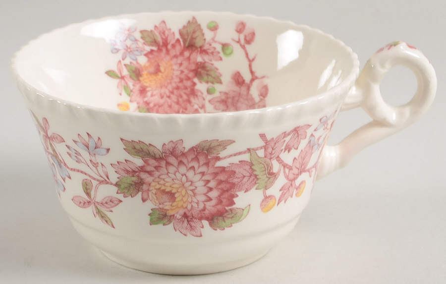 Aster Red (Gadroon) Flat Cup by Spode-1