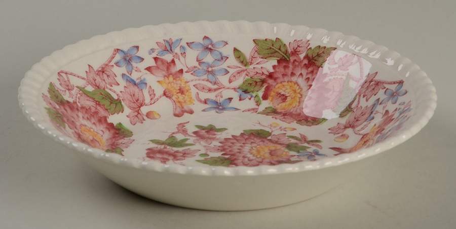 Aster Red (Gadroon) Fruit/Dessert (Sauce) Bowl by Spode-1