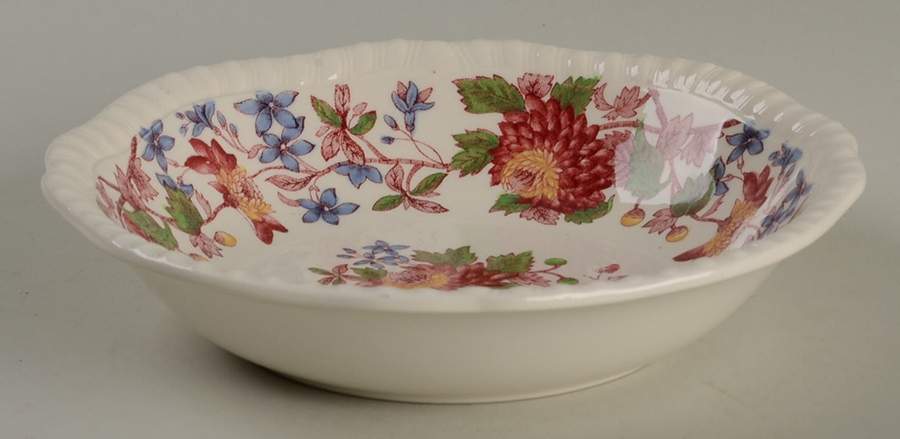 Aster Red (Gadroon) Coupe Cereal Bowl by Spode-1