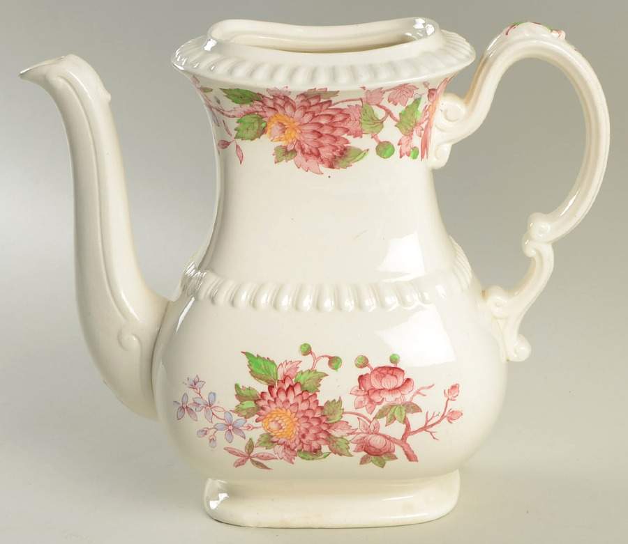 Aster Red (Gadroon) Coffee Pot No Lid by Spode-1