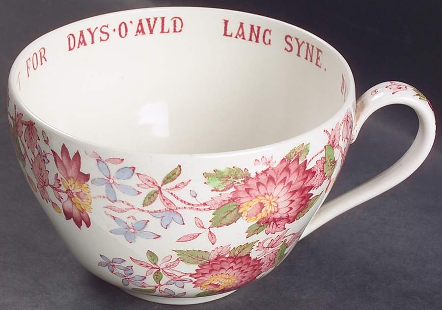 Aster Red (Gadroon) Joke Cup by Spode-1