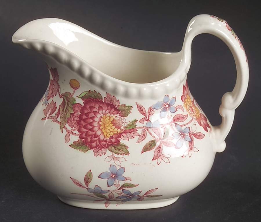 Aster Red (Gadroon) Creamer by Spode-1