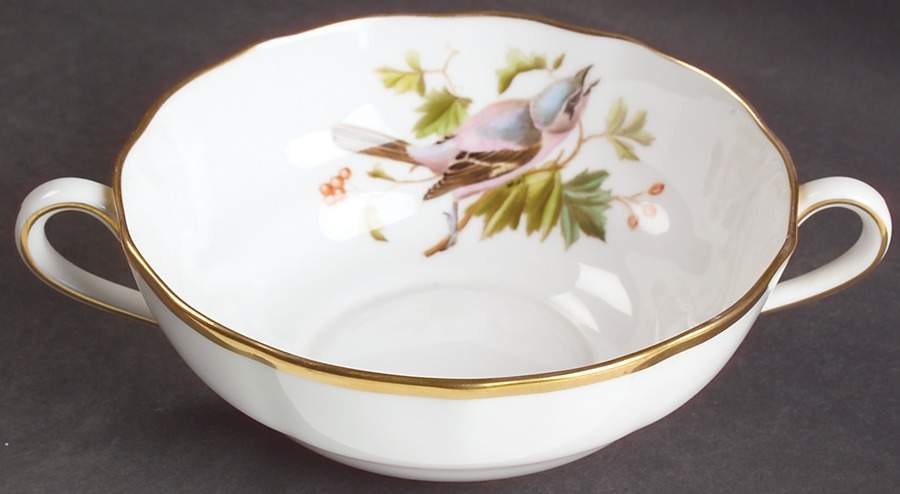 Audubon Birds Flat Cream Soup Bowl by Spode-1
